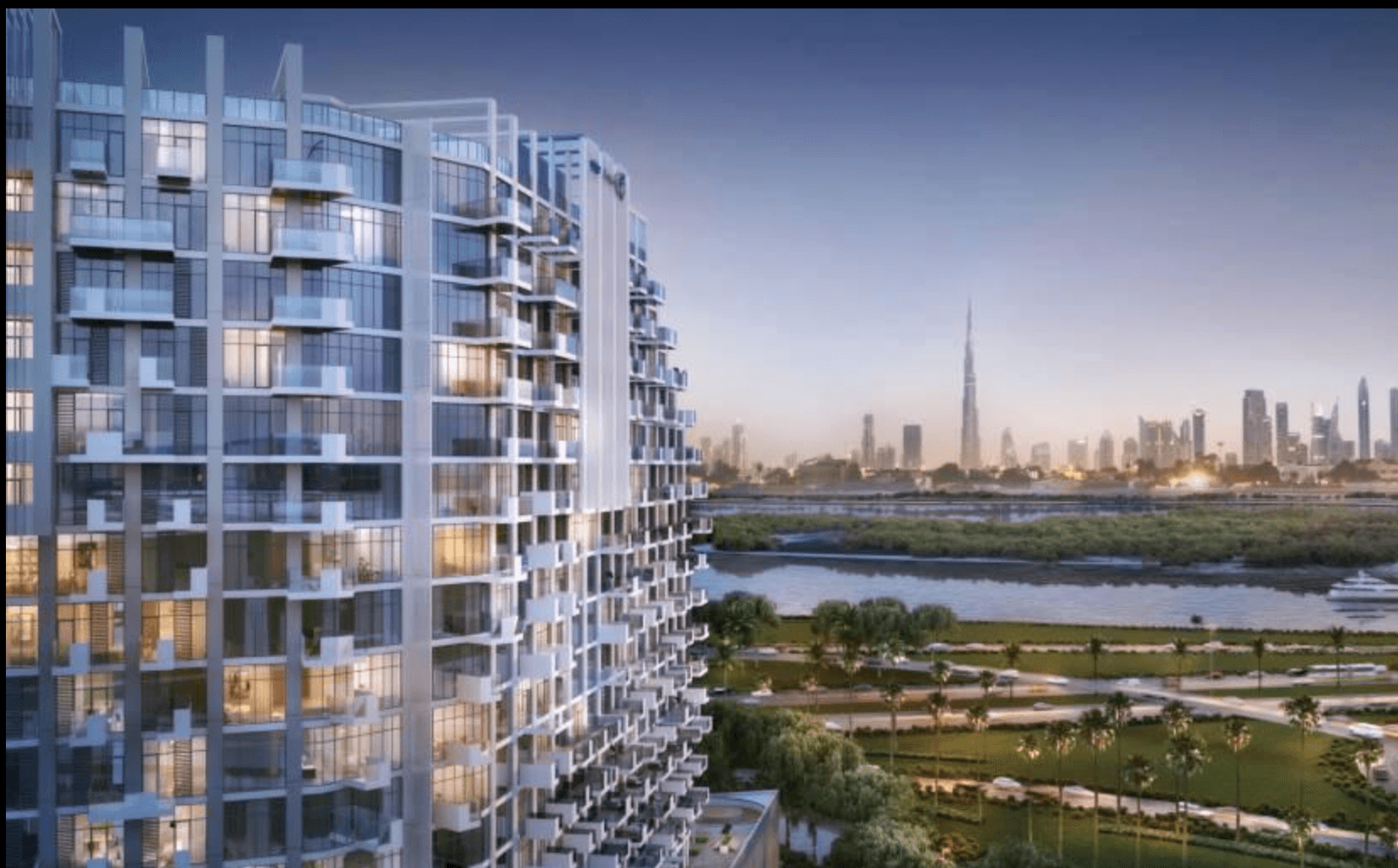 Vue de Azizi Creek Views IV situé à Al Jaddaf, Dubaï